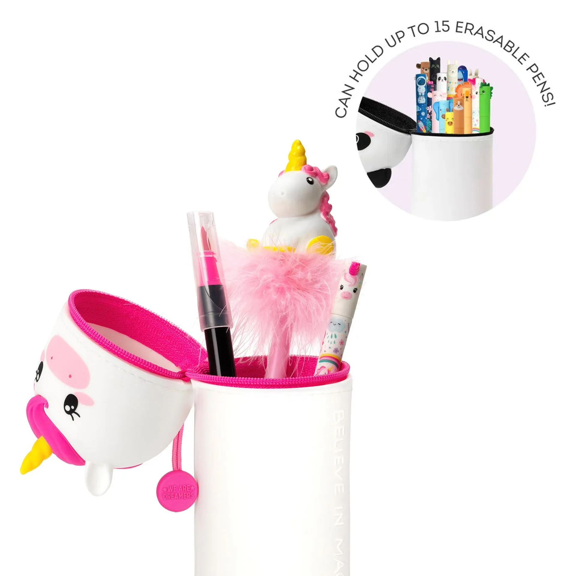 2 In 1 Soft Silicone Pencil Case - Kawaii - Unicron
