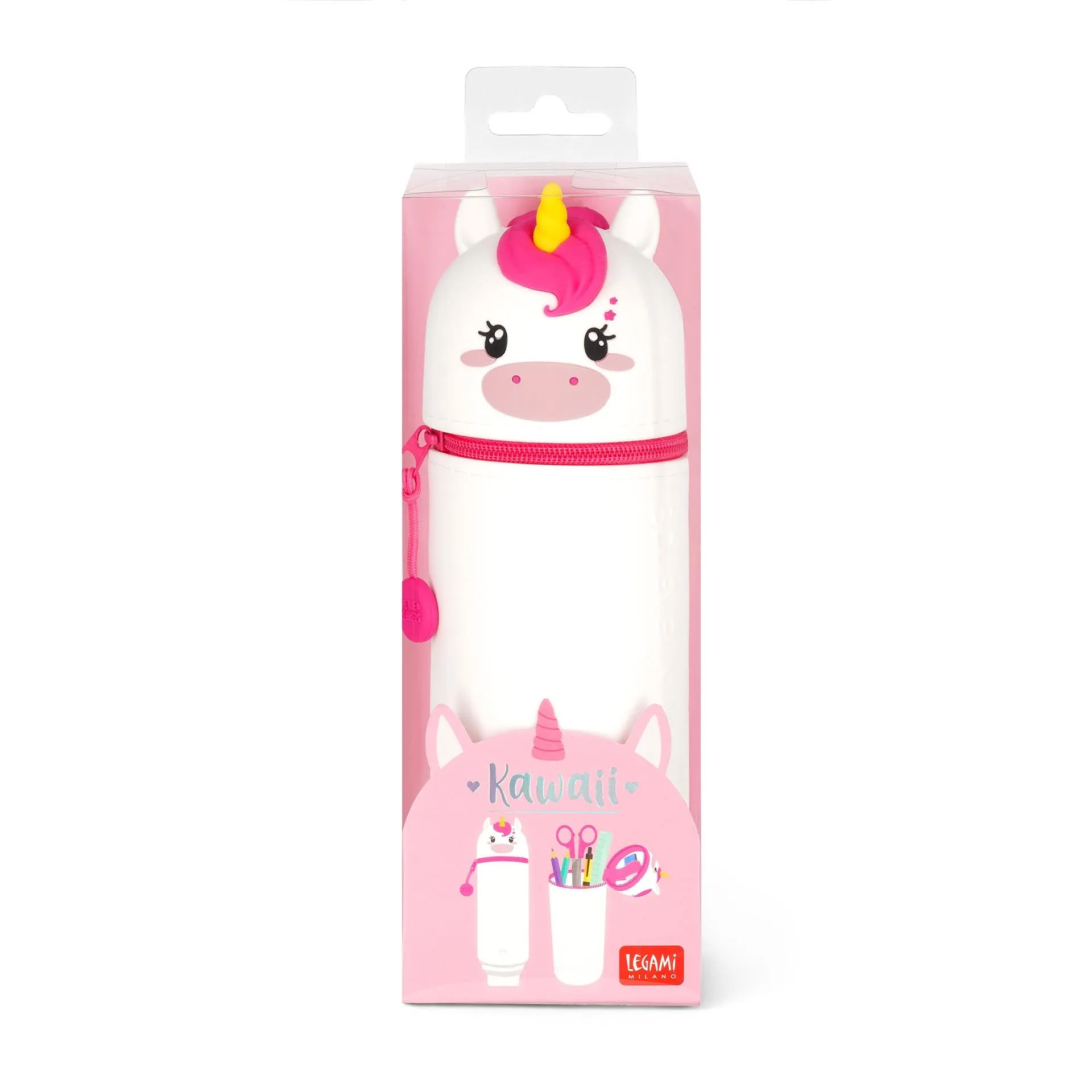 2 In 1 Soft Silicone Pencil Case - Kawaii - Unicron