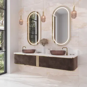 2 pack Splendor 24 in. x 48 in. Lappato Pink Porcelain Rectangular Wall and Floor Tile (15.5 sq ft/case) - Sample