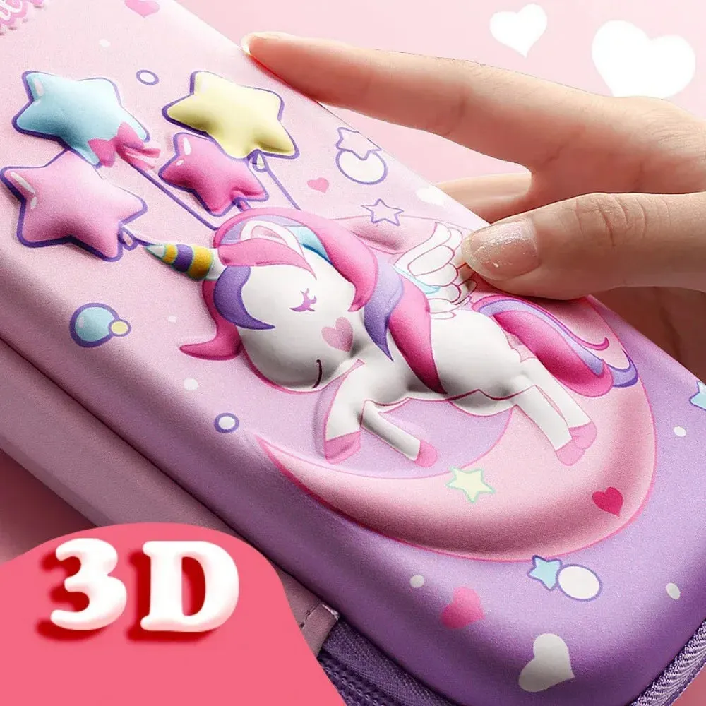 3D Large Capacity Unicorn and Space Design Pencil Case/Pen Box