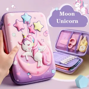 3D Large Capacity Unicorn and Space Design Pencil Case/Pen Box