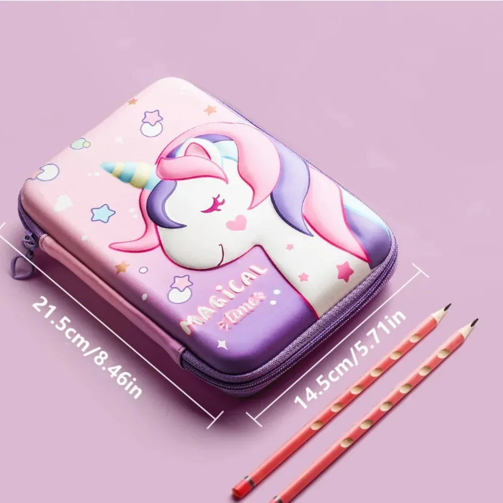 3D Large Capacity Unicorn and Space Design Pencil Case/Pen Box