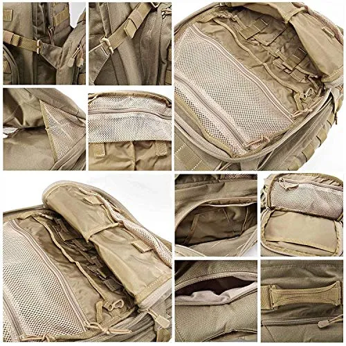 5.11 RUSH72 Tactical Backpack Med First Aid Patriot Bundle - Sandstone
