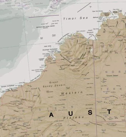 Australasia Executive Wall Map by Maps International