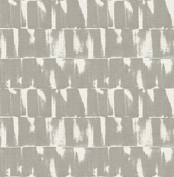 Bancroft Grey Artistic Stripe Wallpaper