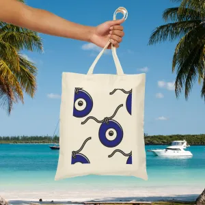 Blue Eye Medallion Tote Bag