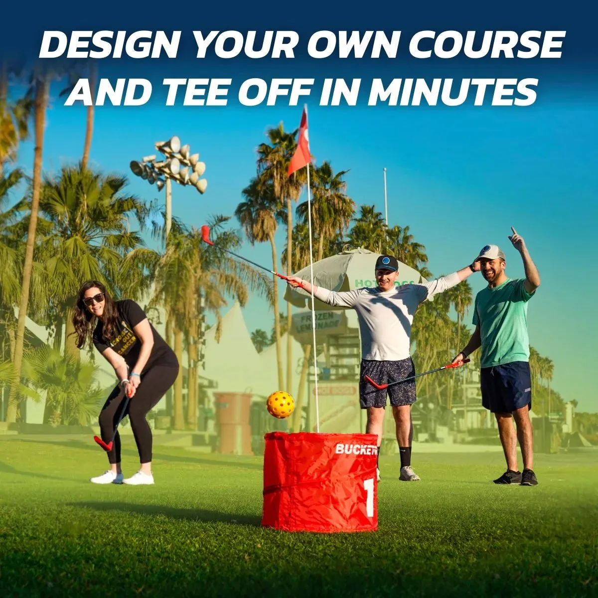 BucketGolf Pro 9 Hole Course Game