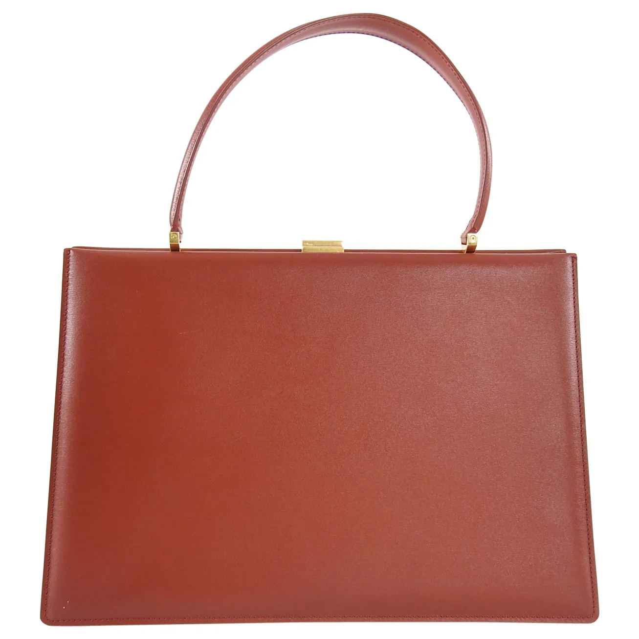 Celine Red Dark Claycourt Medium Clasp Bag 2018