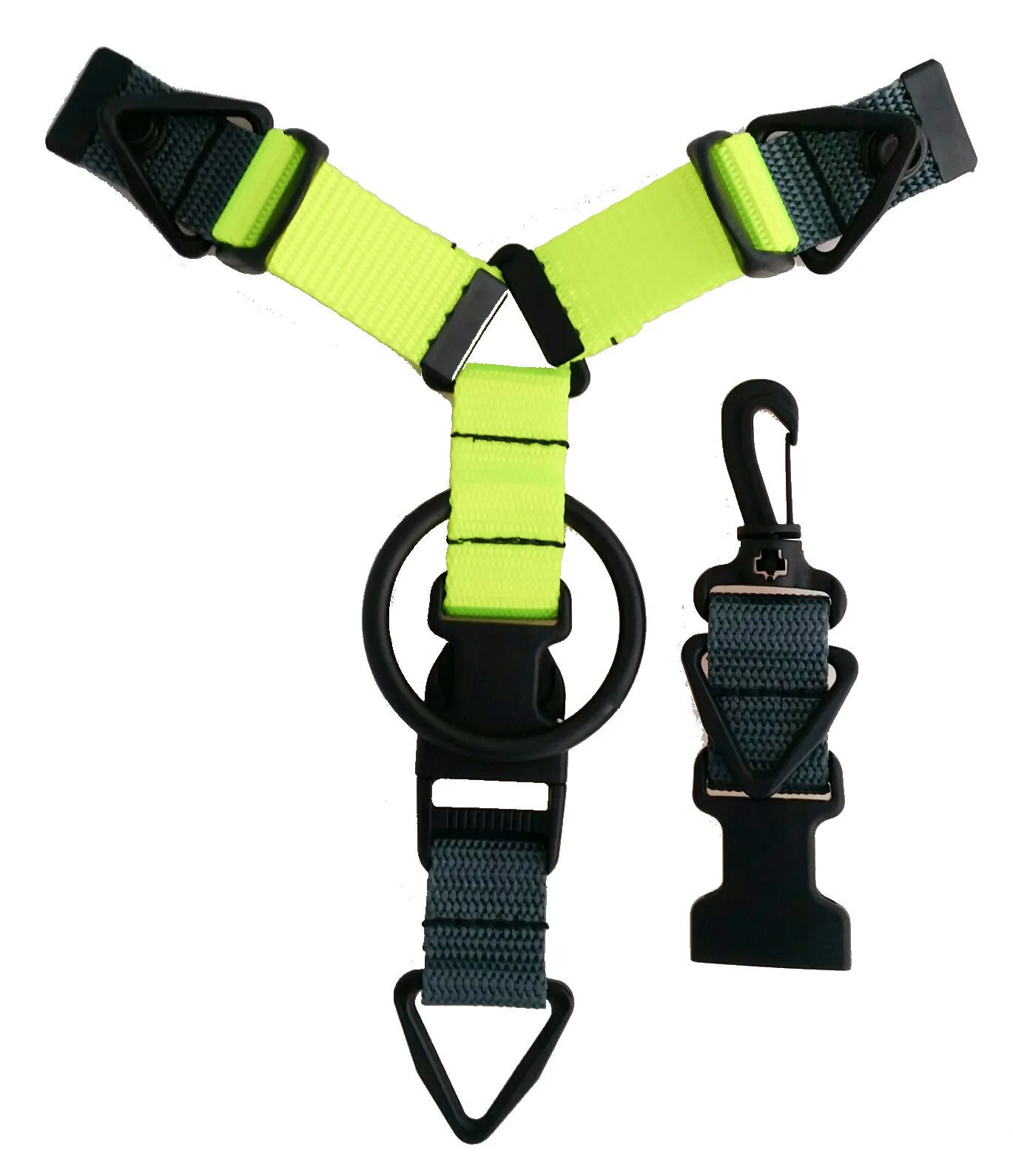 Custom Accessory Hanger - Charcoal & Volt Green