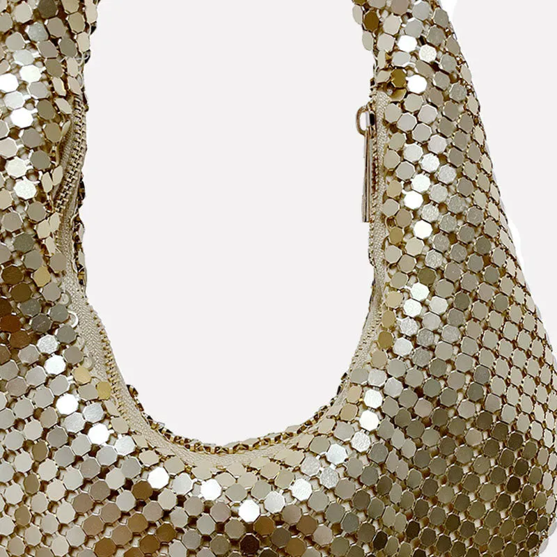 Evening Bag For Women Metal Bling Sparkly Party Purse Handbag