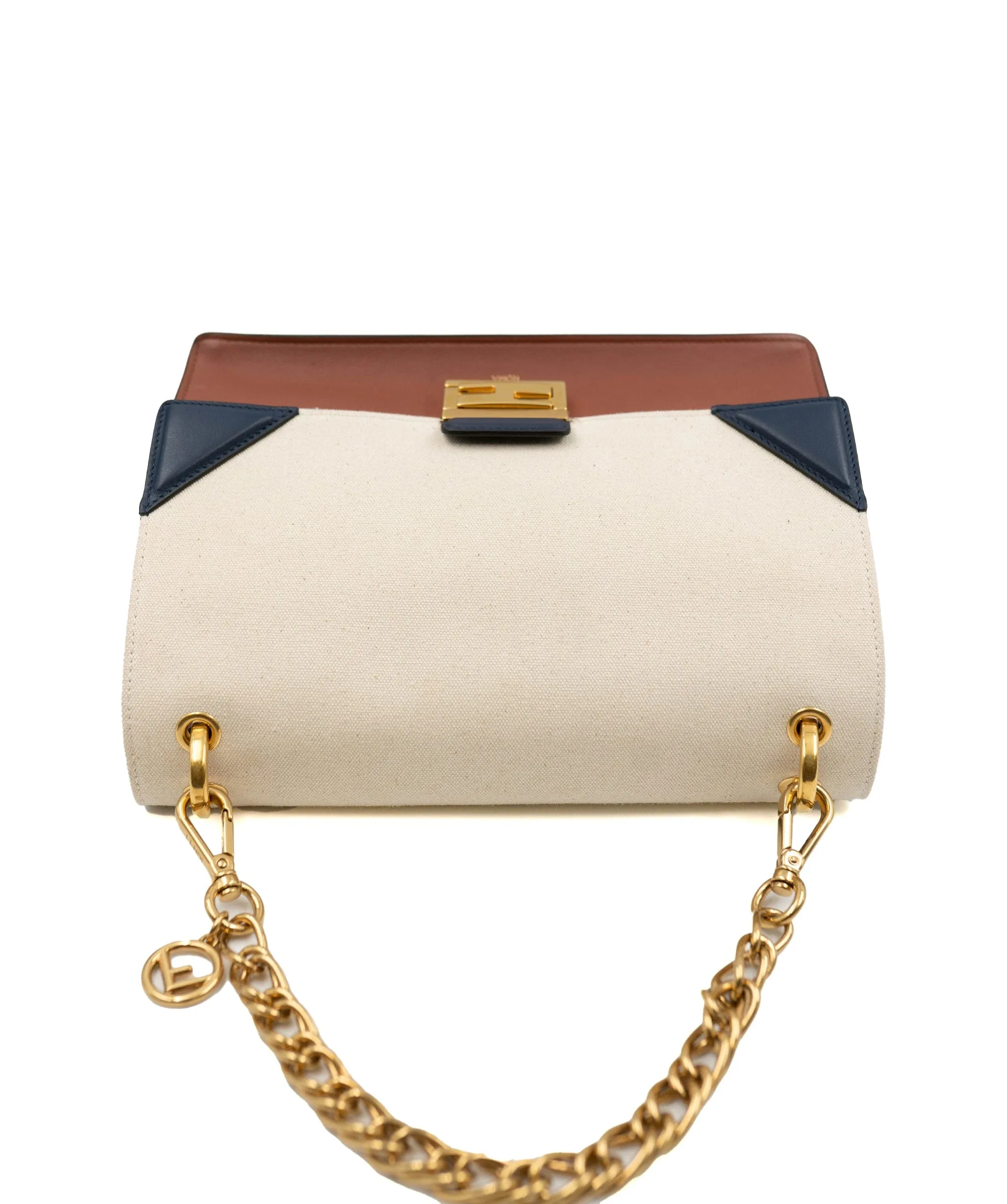 fendi Kanu Canvas and Leather Bag ADL2050