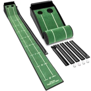 GoSports Pure Putt Golf 9 ft Putting Green Ramp - Black