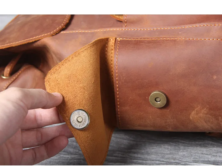 High Quality Genuine Leather Outdoor Backpack YG1112