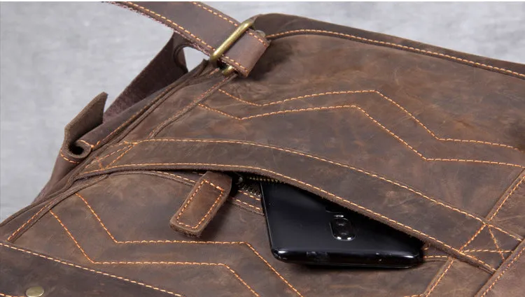 High Quality Genuine Leather Outdoor Backpack YG1112