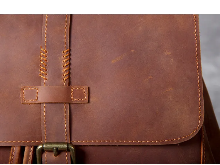 High Quality Genuine Leather Outdoor Backpack YG1112