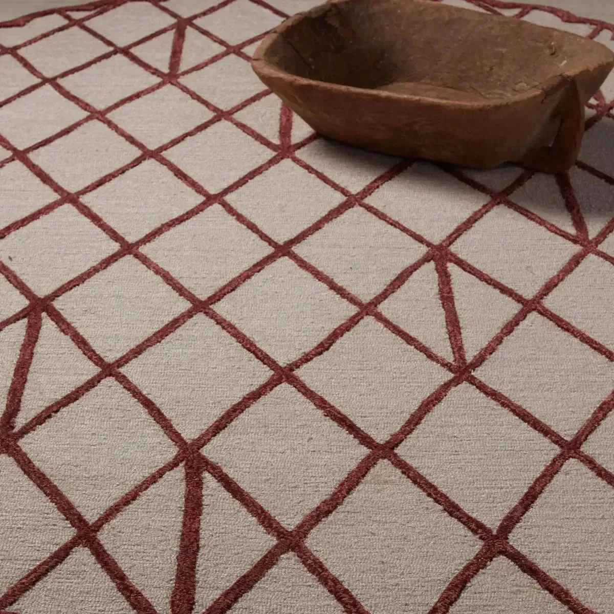 Jaipur Wunderkammer JWK01 Wine/Light Grey Rug