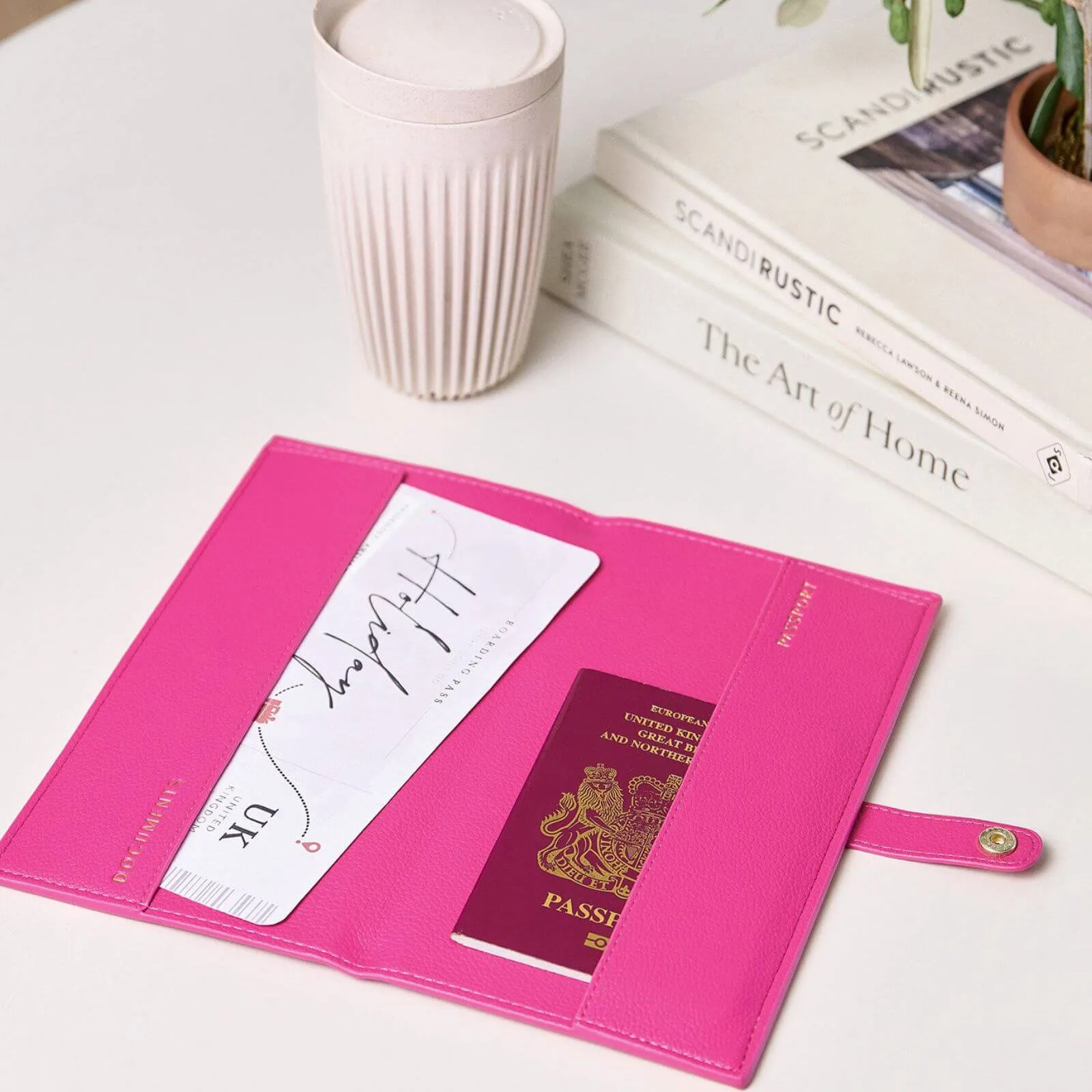 Katie Loxton Magenta Pink Travel Wallet - Love