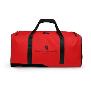 King Yahweh Worldwide Classic 2.0 Duffle Bag (Fire Red & Black)