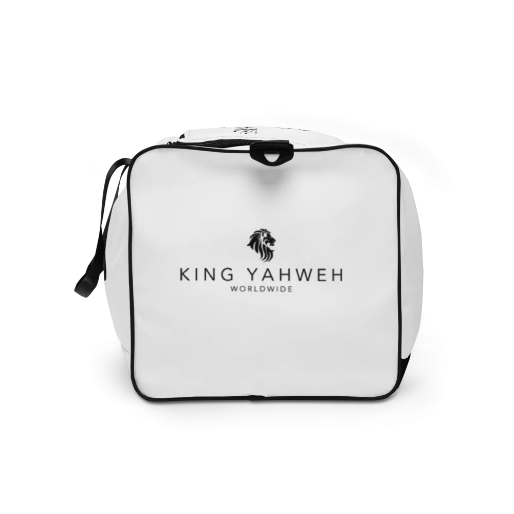 King Yahweh Worldwide Classic 2.0 Duffle Bag (Snow White & Black)