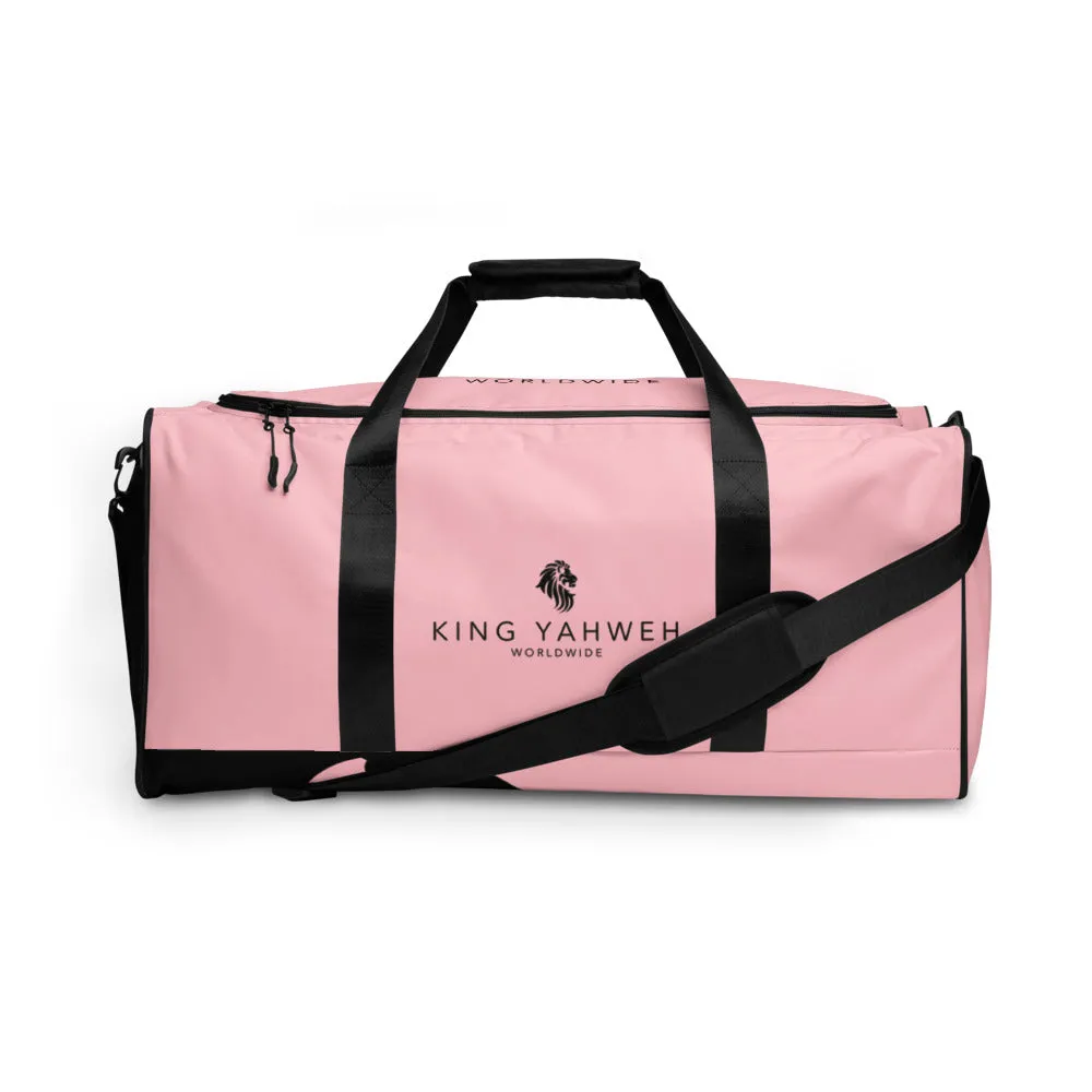 King Yahweh Worldwide Classic 2.0 Duffle Bag (Soft Pink & Black)