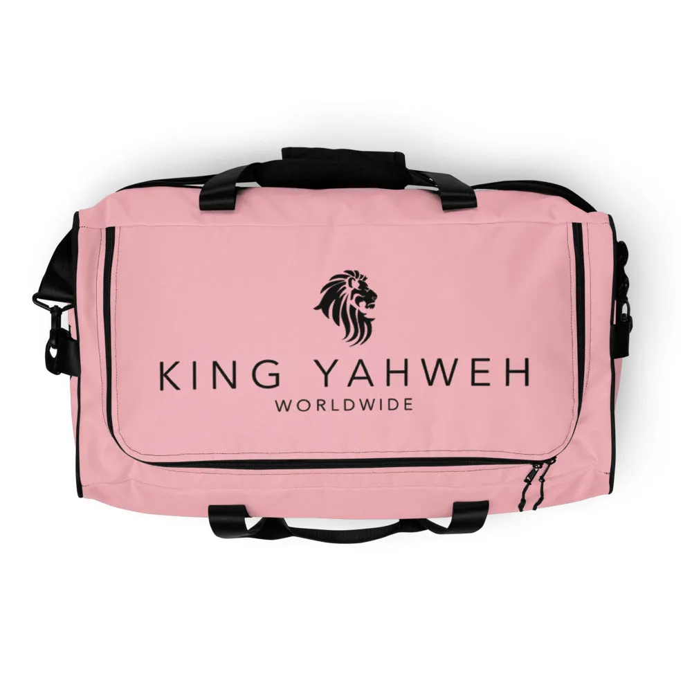 King Yahweh Worldwide Classic 2.0 Duffle Bag (Soft Pink & Black)