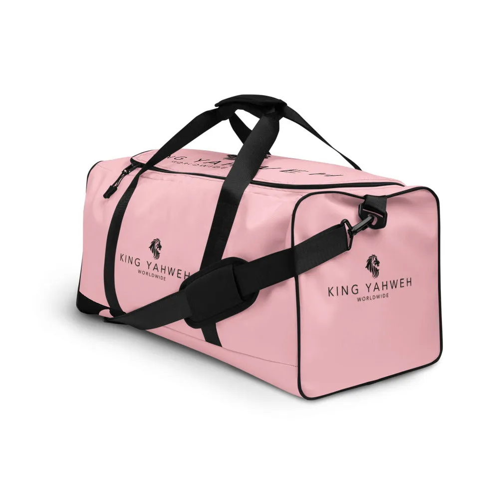 King Yahweh Worldwide Classic 2.0 Duffle Bag (Soft Pink & Black)