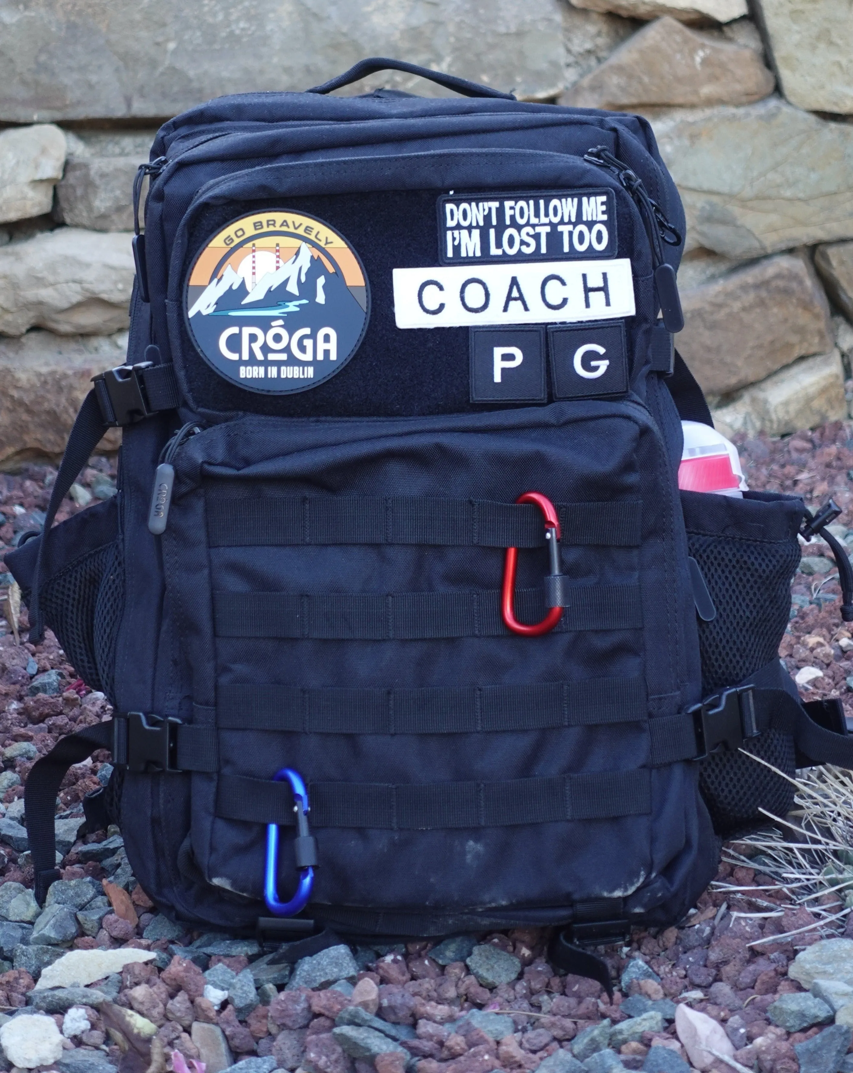 LARGE BLACK GYM BACKPACK