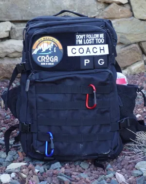 LARGE BLACK GYM BACKPACK