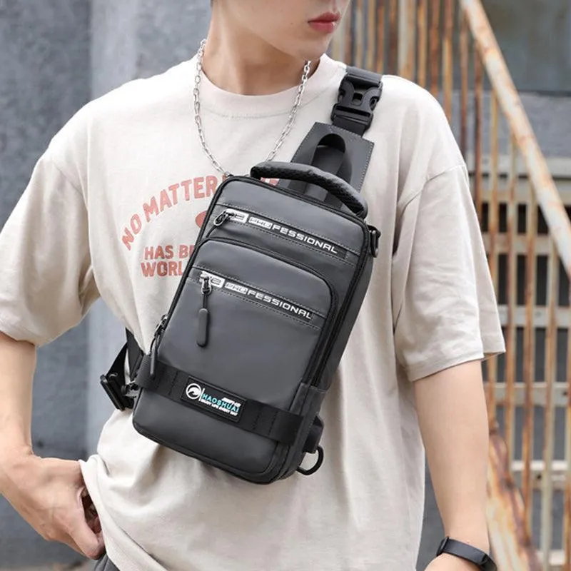 Men Multifunction USB Charging Port Backpack