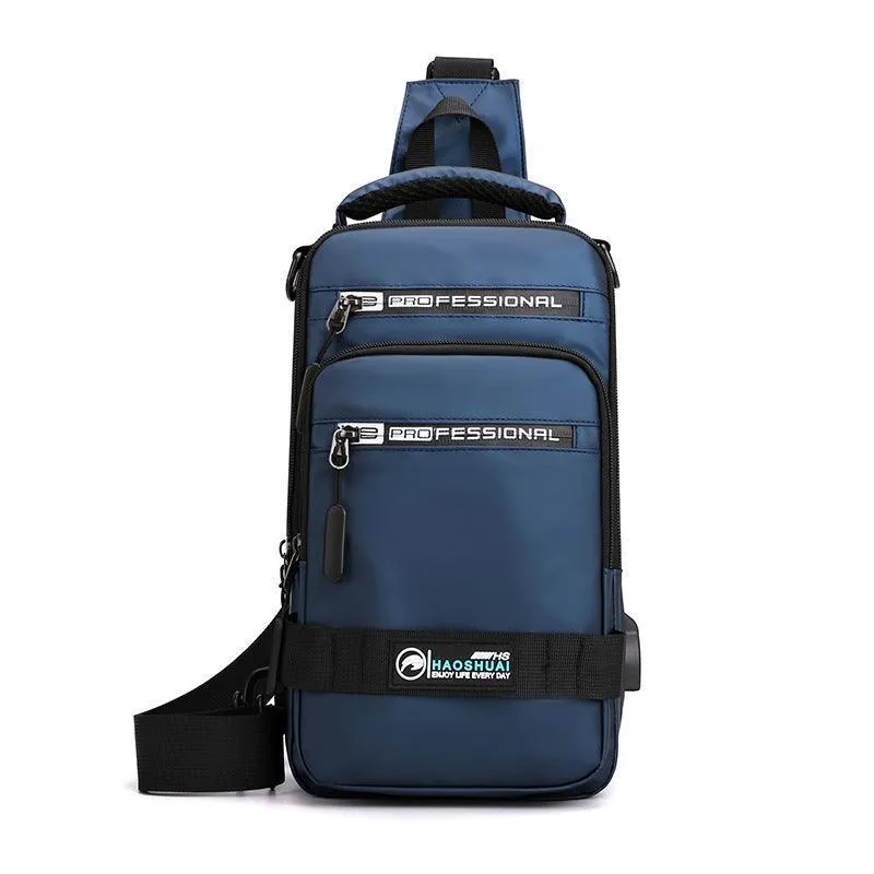 Men Multifunction USB Charging Port Backpack