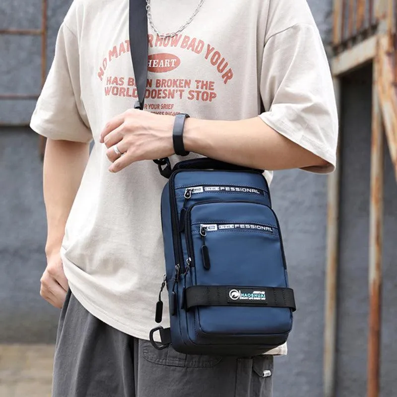 Men Multifunction USB Charging Port Backpack