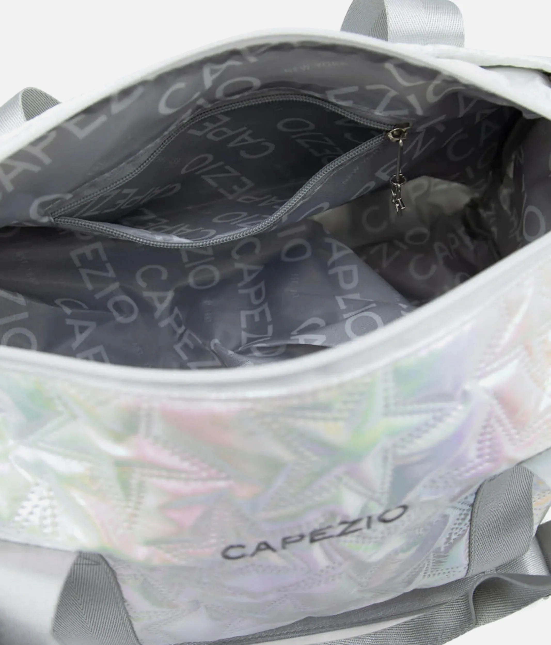 Metallic Star Duffle, Adjustable Strap & Shoe Pocket Dance Bag - B323