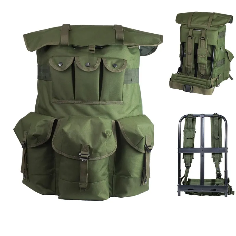 Military Large Alice Pack Army Survival Combat Backpack ALICE Rucksack Olive Drab and Butt Pack