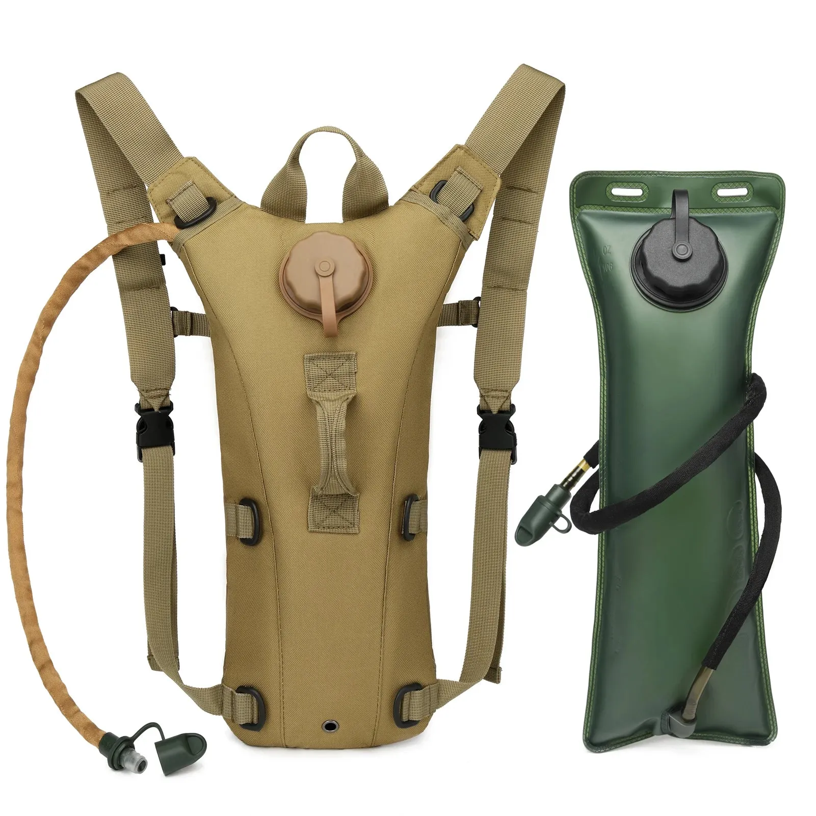 Military Tactical Hydration Pack with 3L Bladder