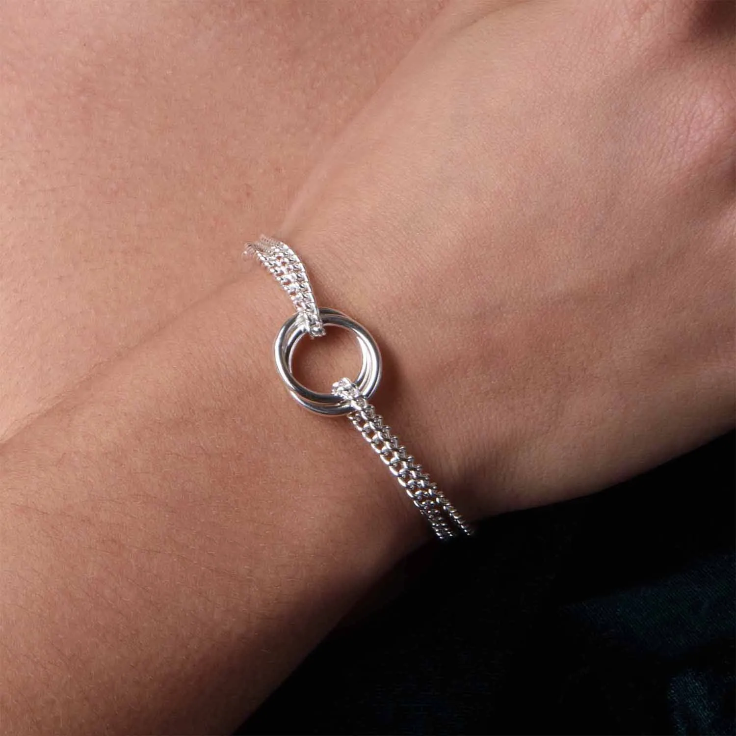 Molto Wave Dual Chain Bracelet