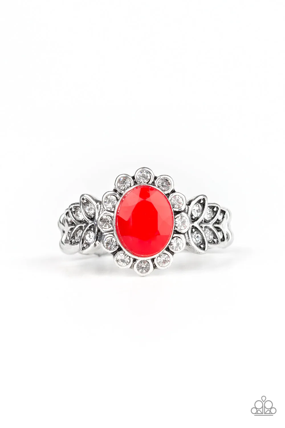Paparazzi Accessories  - Glitter Garden #RR1/A4  - Red Ring