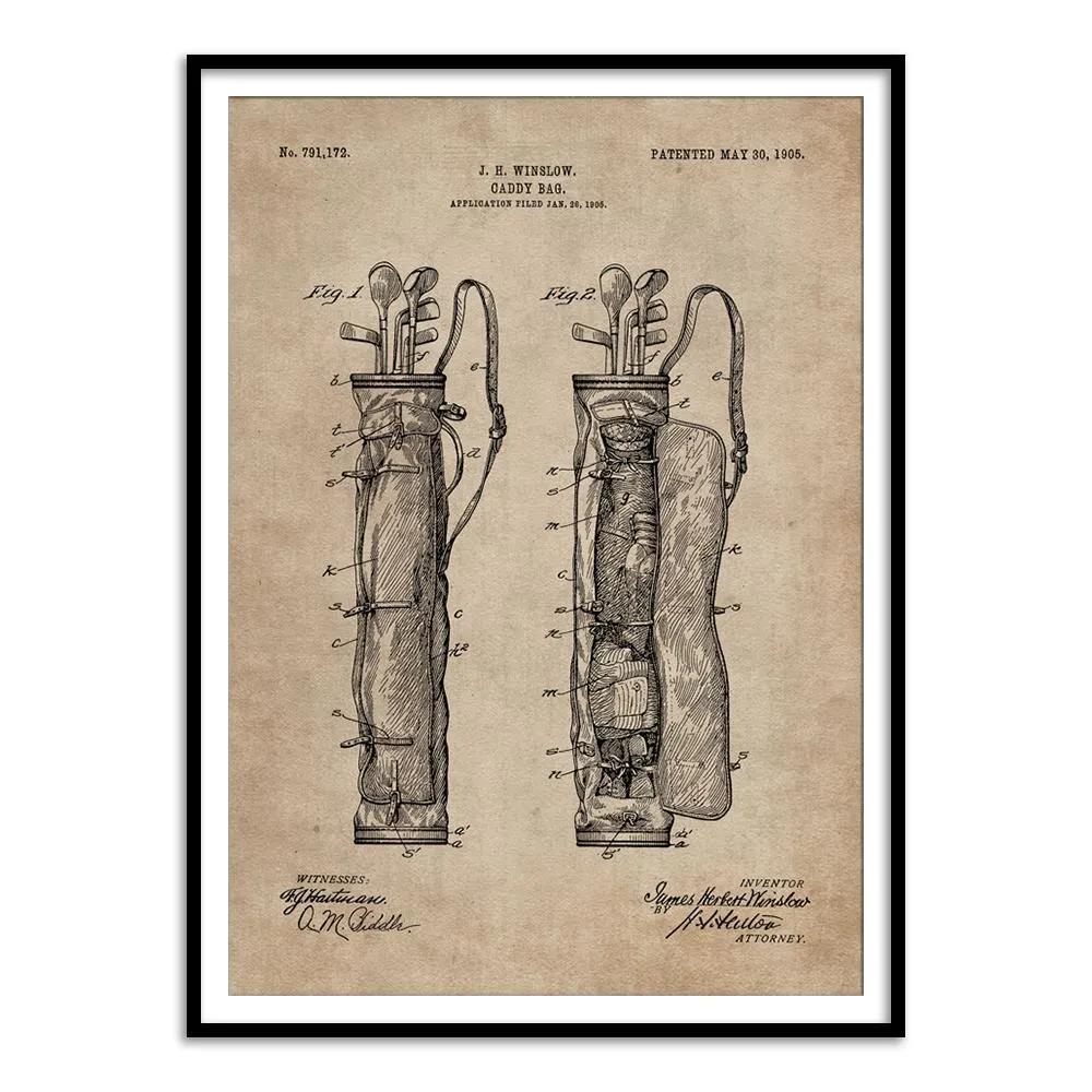 Patent Document of a Caddy Bag