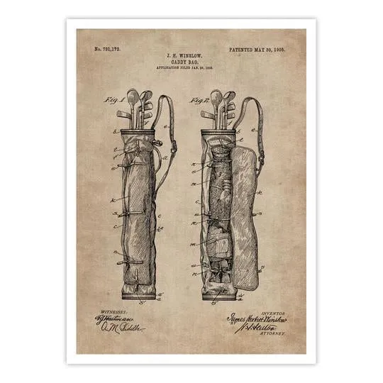 Patent Document of a Caddy Bag
