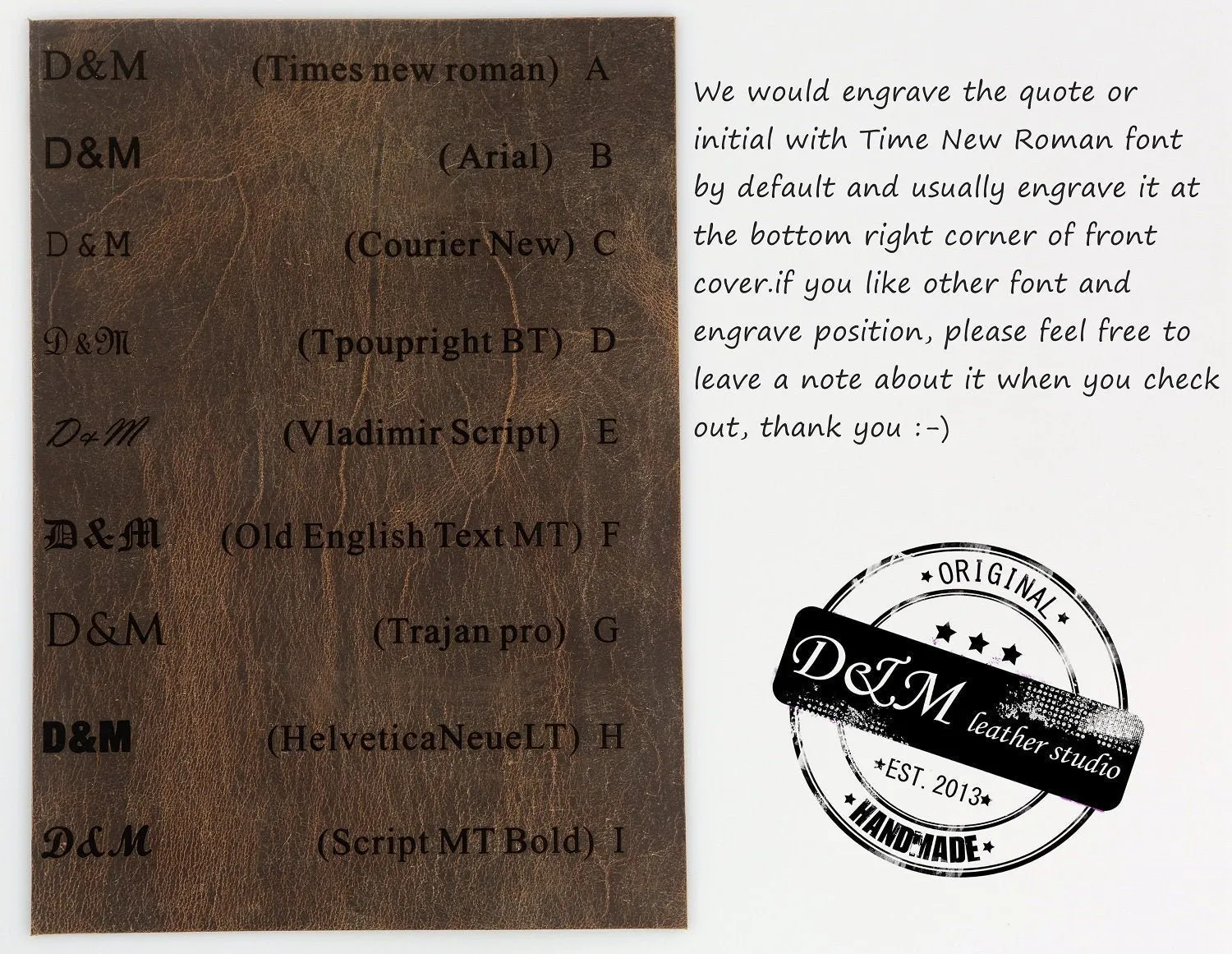 Personalized Leather field notes case wallet