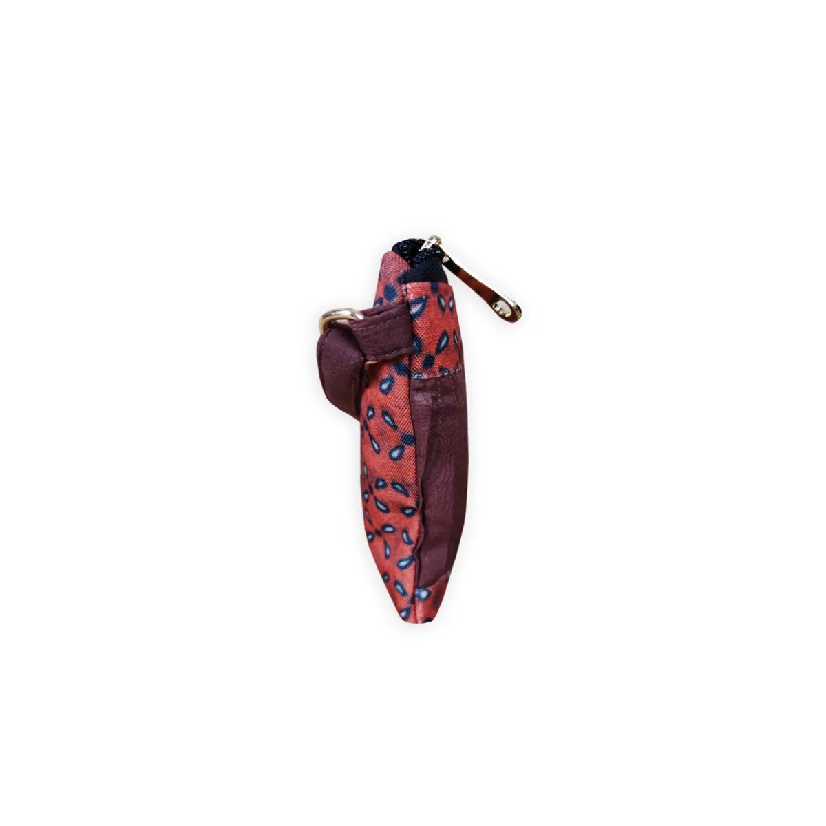 Pleated Maroon Sling Bag