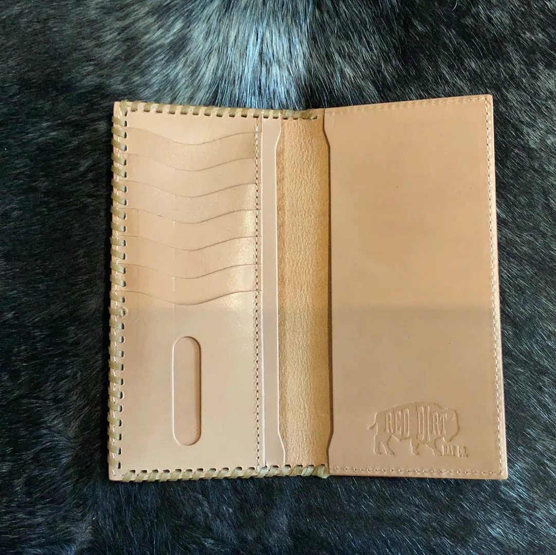 Red Dirt Rodeo Wallet Basket Weave Tooling