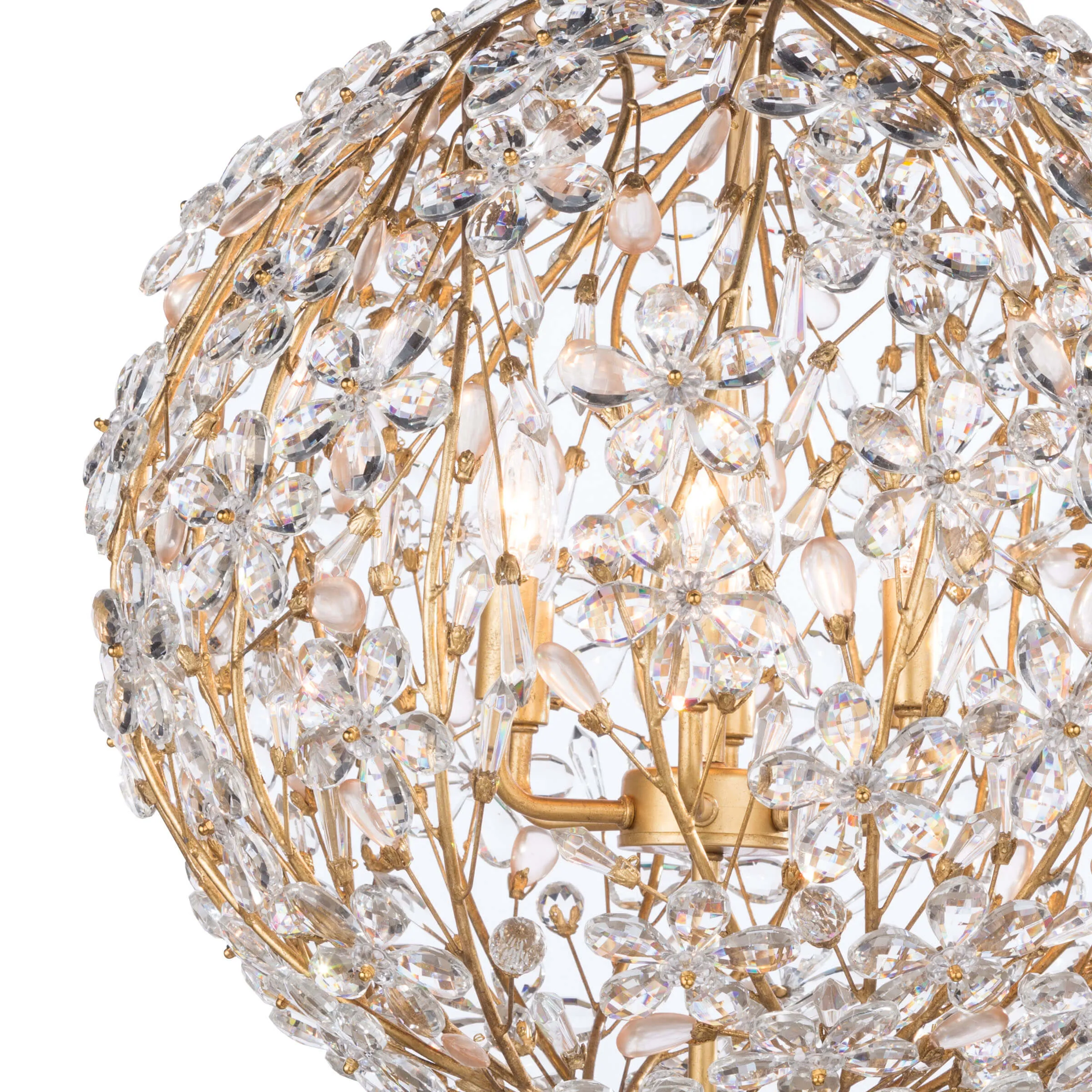 Regina Andrew  Cheshire Chandelier Small (Gold Leaf)