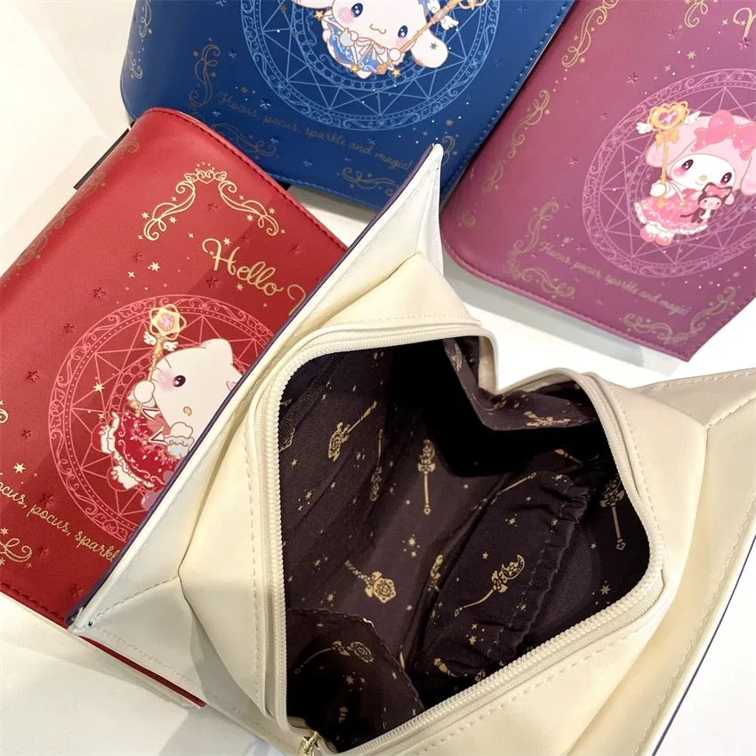 Sanrio Magic Book Little Hand Pouch | Hello Kitty My Melody Kuromi Cinnamoroll