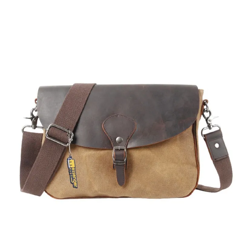 Small Canvas Messenger Bag