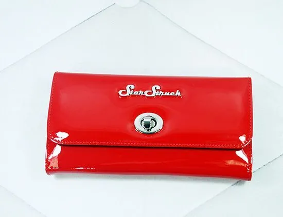 Star Struck Tri-Fold Wallet Red