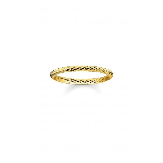 Thomas Sabo Gold Cord Ring TR2121-413-12
