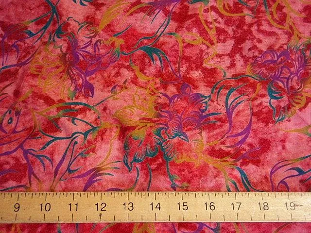 Tie Dye Floral Art - Pure Cotton Print