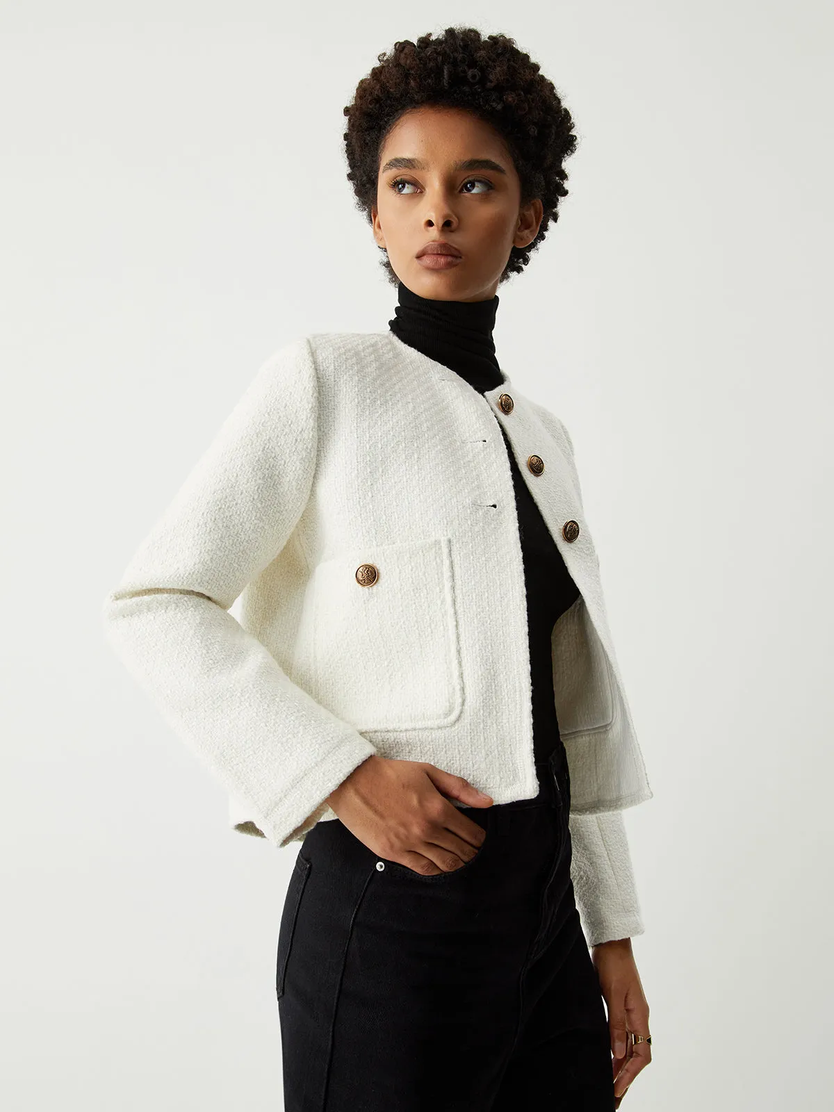 Vintage Charming Tweed Blazer